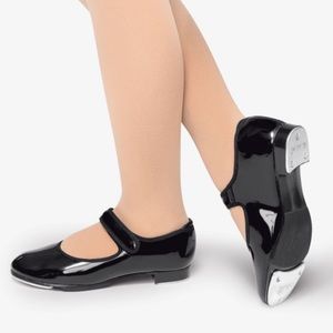 Mary Jane Black tap dance shoes girl size 13 GUC